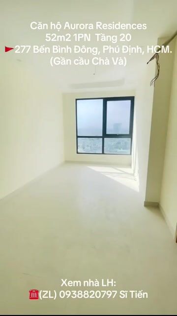 Bán căn hộ 50m2 1PN1WC Aurora Residence, 2tỷ550 bao thuế phí, nhà mới bàn giao, gần Cầu Chà Và